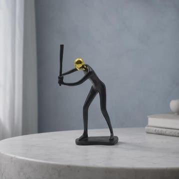 Moderne Mens Sculptuur met Gouden Hoofd - Decoratieve Figuur, Verzenden, Nieuw