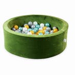 Ronde ballenbak soft velvet 90 cm met 200 ballen naar keu..., Ophalen of Verzenden, Nieuw