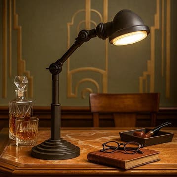 Nano Bureaulamp Antiek Zwart Binnenverlichting, Verzenden, Nieuw