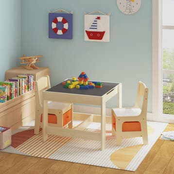 Houten Kinder Speeltafel met 2 Stoeltjes en Opbergruimte, Verzenden, Nieuw