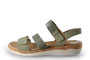 Remonte Sandalen in maat 41 Groen, Verzenden, Remonte, Sandalen of Muiltjes, Zo goed als nieuw