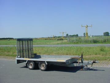 Hapert HV2700 machine transporter afm. 305x150cm 2700kg, Auto diversen, Ophalen, Gebruikt