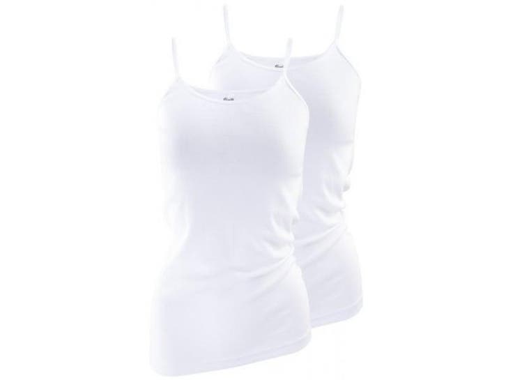 2 stuks dames onderhemd - spaghettiband - 100% katoen - Wit, Kleding | Heren, Ondergoed, Verzenden