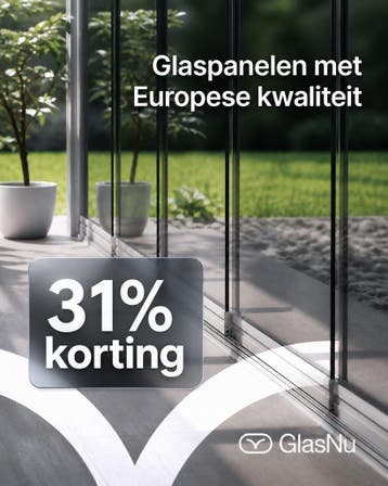 Glazen Schuifwanden vanaf €119- Glazen Schuifpui kopen, Verzenden, Overige typen, Nieuw, 160 cm of meer