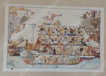 Roger Mekel - The Harbour Cruise - Jaren 1960, Antiek en Kunst
