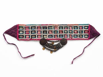 Other brand - Vintage Banjara Tribal Mirror Belt from India, Antiek en Kunst