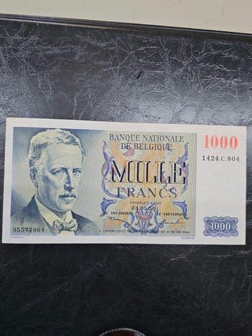 België. - 1000 Francs 1950 - met drukfoutje - Pick 131