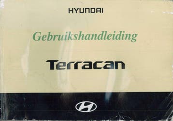 2005 Hyundai Terracan Gebruikshandleiding instructieboekje, Verzenden