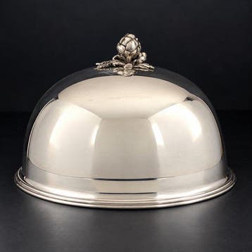 Stolp - Antique - Verzilverd - 1910-1920 - Serveercloche