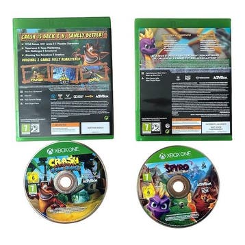 Spyro Reignited Trilogy + Crash Bandicoot N Sane Trilogy, Spelcomputers en Games, Verzenden, Nieuw