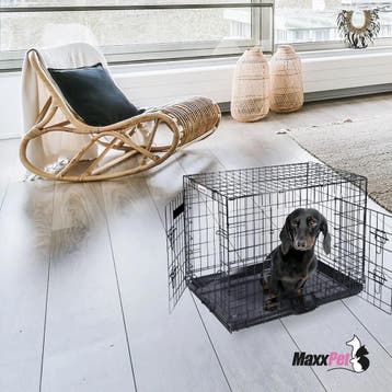 MaxxPet Hondenbench opvouwbaar 107x70x78cm (Hondenbenches), Dieren en Toebehoren, Hondenbenches, Verzenden, Nieuw