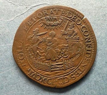 Spaanse Nederlanden. Jeton 1596 - Dreigende inval in
