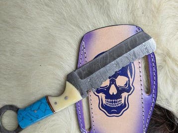 Blue Phantom z8 – Handmade Damascus Steel Tactical Utility