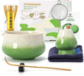 Matcha Theeset 7-delig - Complete set, 38% korting, Ophalen of Verzenden, Zo goed als nieuw