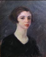 Cesare Ferro (1880-1934), Attr. a - Ritratto di donna