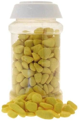 Decoratiesteentjes Geel Pebble 8-12 mm 500 gram, Hobby en Vrije tijd, Ophalen of Verzenden, Nieuw