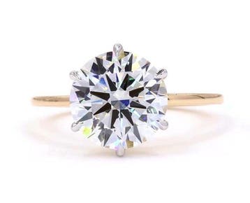 Zonder minimumprijs - Ring - 14 karaat Geel goud - 2.99ct., Nieuw