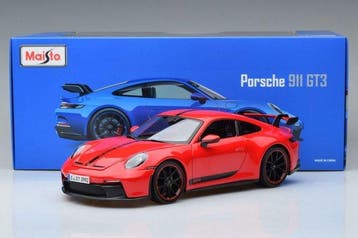 Maisto 1:18 - Model sportwagen - Porsche 911 GT3 - Diecast, Nieuw