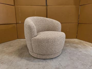 Veiling - Fauteuil Hanna (set van 2)  - Stof - Desert, Huis en Inrichting, Nieuw
