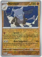 Marowak 073/142 Reverse Holo Stellar Crown, Ophalen of Verzenden, Nieuw, Losse kaart, Foil