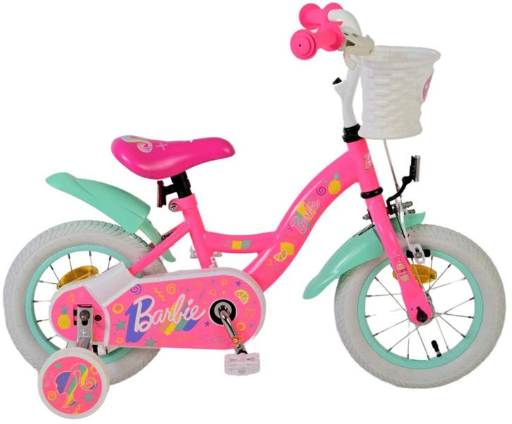 Barbie Kinderfiets - Meisjes - 12 inch - Roze, Fietsen en Brommers, Fietsen | Kinderfietsjes, Minder dan 16 inch, Nieuw, Zijwieltjes