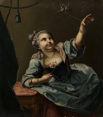 Jean Raoux (1677-1734), Kring van - Jeune Fille qui fait