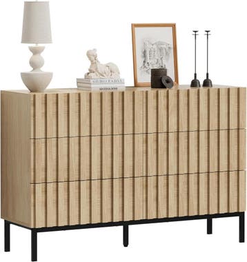 Commode - Dressoir - Ladekast - 73,4x34,5x100 cm - Bruin - U, Huis en Inrichting, Verzenden, Zo goed als nieuw