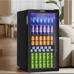 Drankenkoelkast 90L met Glazen Deur voor 126 Blikjes, Verzenden, Nieuw