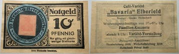 10 Pfennig ohne Jahr duitse Kleingeldscheine Amtliche Ver..., Verzenden