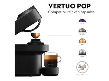 Nespresso Vertuo Pop & Milk Delonghi Env90.bae, Verzenden, Nieuw, 1 kopje, Koffiepads en cups