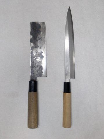 Keukenmes - Staal, Hout - Japan - Traditionele Japanse