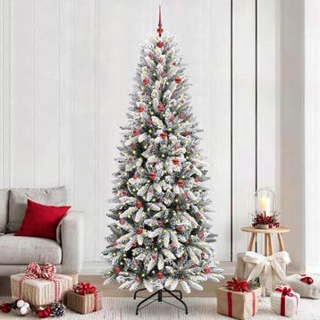 vidaXL Kunstkerstboom Wit 240 cm PVC en Plastic en Staal en, Diversen, Kerst, Verzenden, Nieuw