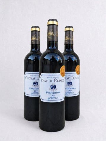 2019 Château Élisée - Pomerol - 3 Fles (0,75 liter), Nieuw