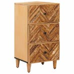 vidaXL Opslagkasten Bruin 40 x 33,5 x 75 cm Massief Mango, Huis en Inrichting, Woonaccessoires | Cd- en Dvd-rekken, Verzenden