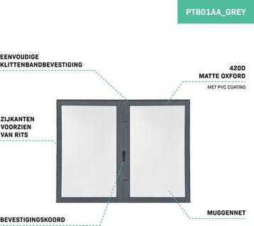 2dekans | VONROC Zijwanden met Muggennet - Voor Premium, Ophalen of Verzenden, Zo goed als nieuw