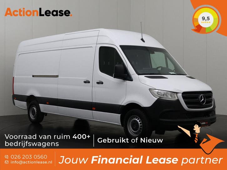 Mercedes Sprinter Bestelbus L3 H2 2021 Diesel, Auto's, Mercedes-Benz, Dealer onderhouden, Te koop, Zwart, Handgeschakeld, Financial lease