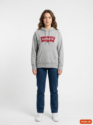 Levis Hoodies Dames maat S Grijs Vintage, Ophalen of Verzenden, Nieuw