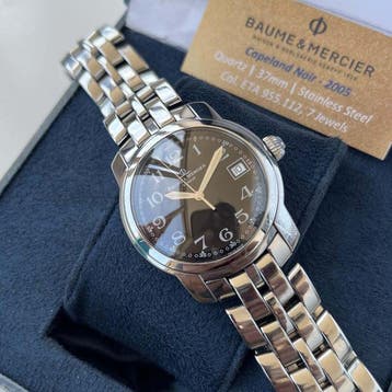 Baume & Mercier - Capeland Noir (Enamel Dial) - ETA 955.112, Nieuw