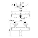 Badkraan Go by van Marcke Cocoon Black Opbouw Thermostatisch, Doe-het-zelf en Verbouw, Ophalen of Verzenden, Nieuw