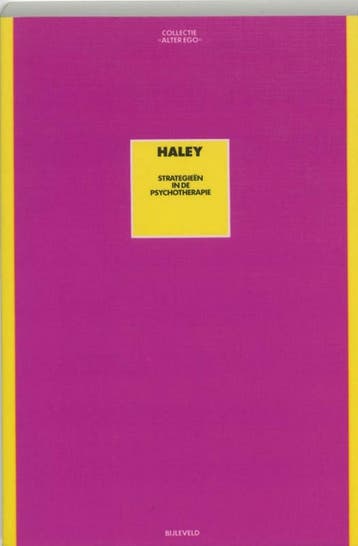 Strategieen in de psychotherapie / Collectie alter ego, Verzenden, Gelezen, J. Haley