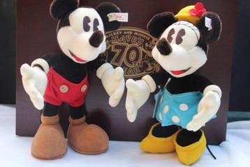 Steiff: Mickey en Mini Mouse (Disney) speciaal voor Japan,