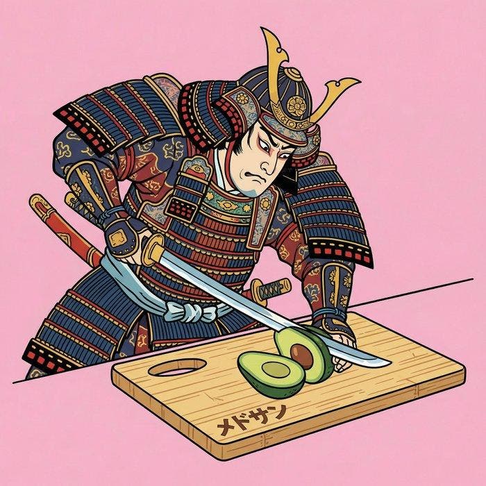 MEDSAN - Avocado Shogun () - UNIQUE WORK, Antiek en Kunst, Kunst | Designobjecten