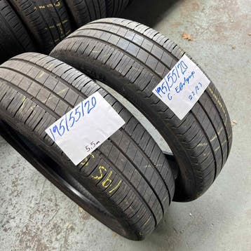 2 x Goodyear Efficientgrip 195-55-20 Zomerbanden 5,5mm, Gebruikt, Ophalen of Verzenden, Band(en), Personenwagen