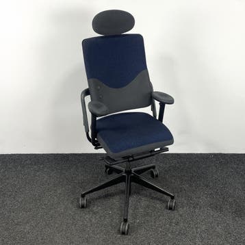 Bureaustoel Grahl Xenium - Blauw / Grijs, Ophalen of Verzenden, Ergonomisch, Gebruikt, Bureaustoel