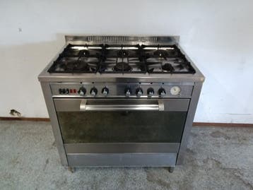 Pelgrim Novecento Gasfornuis met 6 Pits en Oven – B89,5 x, Gebruikt
