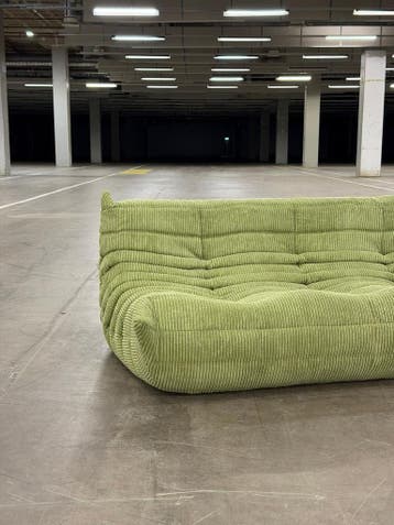 Ligne Roset Togo | Corduroy | NIEUWSTAAT + Garantie, Stof, Driepersoons, 75 tot 100 cm, Ophalen of Verzenden