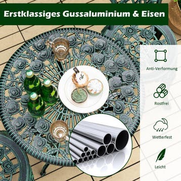 2dekans | Coast 3-Delige Tuinmeubelset - 2 Stoelen - 1 Ronde, Ophalen of Verzenden, Zo goed als nieuw