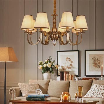 Luxe Klassieke LED Kroonluchter - Sfeervolle Verlichting voo, Verzenden, Nieuw