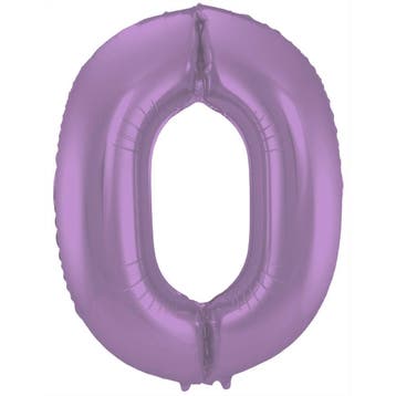 Folie Ballon cijfer 0 Metallic paars 86 cm, Hobby en Vrije tijd, Feestartikelen, Verzenden, Nieuw, Versiering, Verjaardag