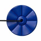 Kunststof Schotelschommel Blauw - BR touw zwart, Kinderen en Baby's, Speelgoed | Buiten | Speeltoestellen, Ophalen of Verzenden